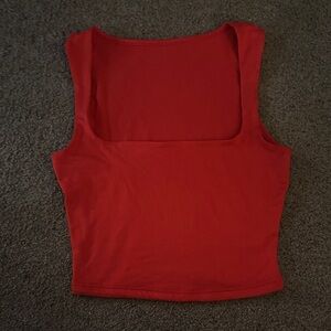 Women's Red Sleeveless Top